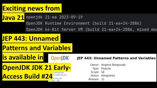 Java 21 - JEP 443: Unnamed Patterns and Variables смотреть онлайн