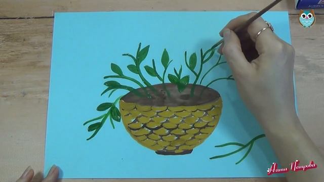 Малюємо незабудки || Незабудки - нетрадиционная техника рисования || How to draw FORGET - ME - NO смотреть онлайн
