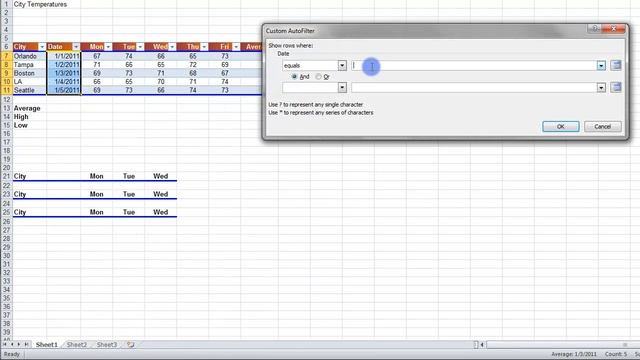 4.4 Filter Table by Date - MS Excel (Urdu) - MS Office 2010 Tutorials смотреть онлайн