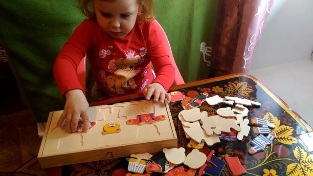 Собираем мишек/деревянные фигурки. смотреть онлайн