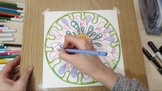 Рисуем Мандалы! Заряжаемся на неделю! Запись трансляции! смотреть онлайн