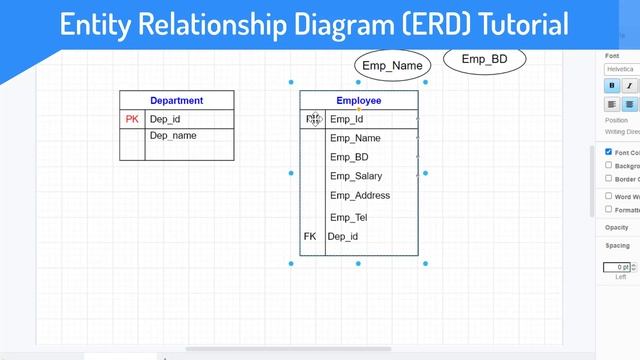 Entity Relationship Diagram (ERD) : Example Relationship 1:N (one to many) смотреть онлайн