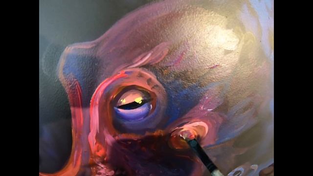 How to paint an Octopus - Ocean Mural смотреть онлайн
