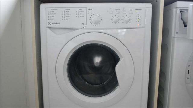 My Indesit Ecotime IWC71252W Washing Machine, Plumbing In And Final Spin (1200rpm). (sold)