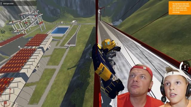 ПОЕЗДА Разрушения на ТРАМПЛИНЕ!!! Тест на Прочность в BeamNG Drive от Игорюшины Игруши смотреть онлайн