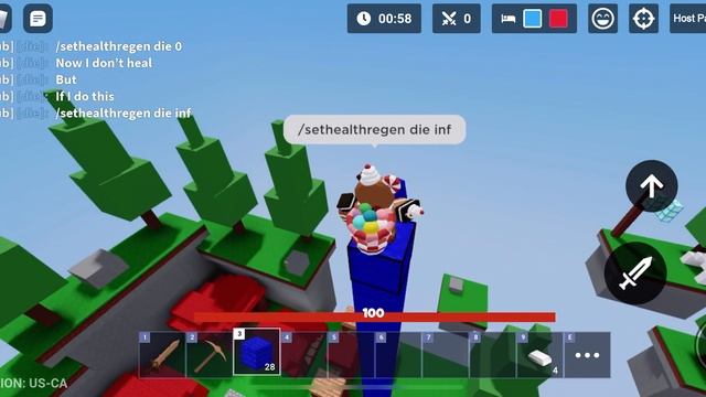 Roblox bedwars how to edit health regen (only for custom matches) смотреть онлайн
