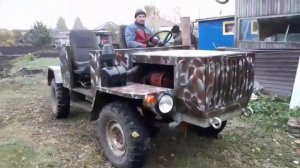 Самодельный минитрактор-переломка из УАЗа