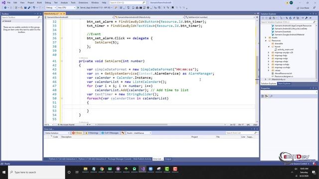 Xamarin Android Tutorial - Set Alarm On Android X смотреть онлайн