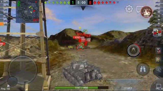 World of tanks blitz - Tiger 1 gameplay flenk смотреть онлайн