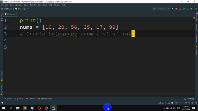 How to Convert a list of integers to a bytearray in Python смотреть онлайн