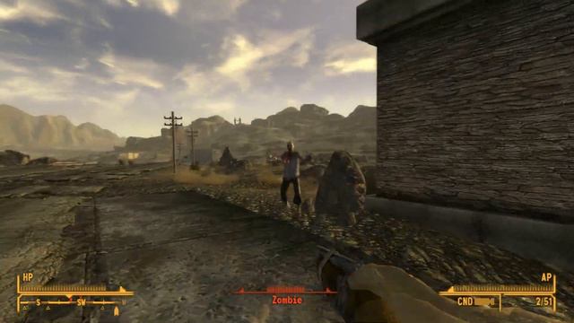 Fall Out: New Vegas Zombie Mod Gameplay + Commentary [HD 1080p] смотреть онлайн