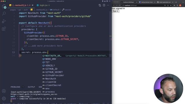Next JS Authentication - Sign In With Github (NextAuth.js) смотреть онлайн
