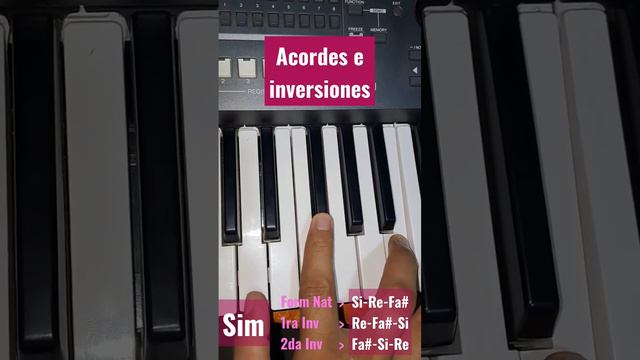 Piano fácil. Acordes e inversiones Si menor (Bm) смотреть онлайн