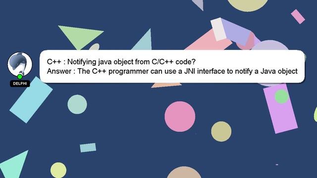 C++ : Notifying java object from C/C++ code? смотреть онлайн