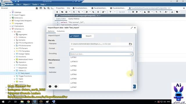 import in postgresql or import csv in pgadmin смотреть онлайн
