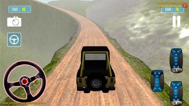 Offroad Hill Climb Racing - 4x4 Jeep Adventure Drive Simulator - Best Android Gameplay смотреть онлайн