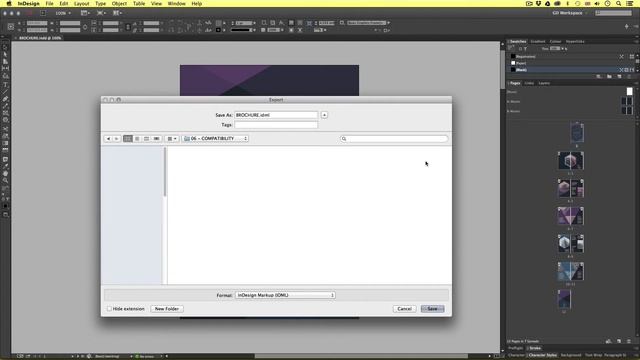 IDML Markup |  Backwards Compatibility In InDesign Ep14/15 [Multimedia Design Course - Print]