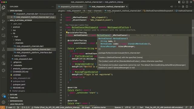 Взаимодействие с нативом на Flutter смотреть онлайн