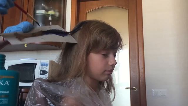 Красим волосы в синий. Шок! Мама в шоке