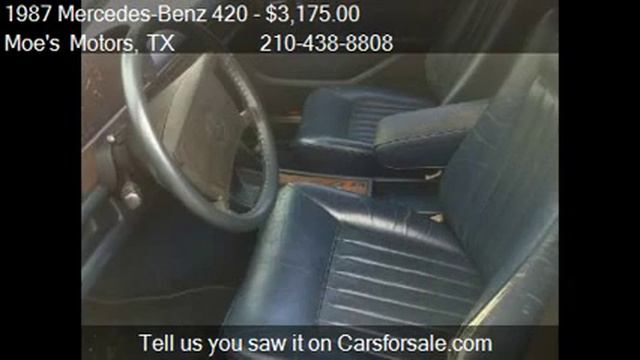 1987 Mercedes-Benz 420 SEL - for sale in San Antonio, TX 782 смотреть онлайн