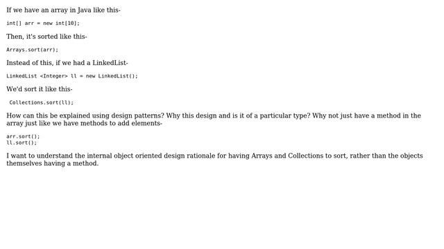 Software Engineering: Understanding design patterns using Arrays.sort() (2 Solutions!!) смотреть онлайн
