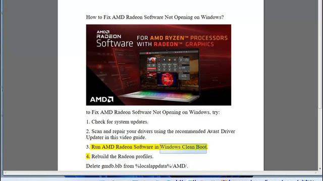 Fix AMD Radeon Software Not Opening On Windows 11/10