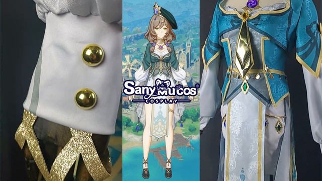【SanyMuCos】Genshin Impact A Sobriquet Under Shade Cosplay Costume Plus Size Detail Show смотреть онлайн