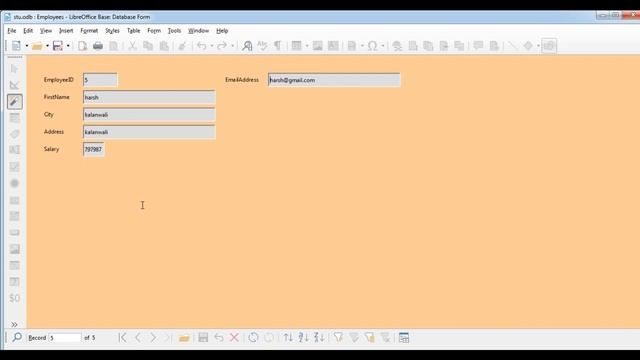 How to Create Forms in LibreOffice Base in Hindi | Add and Delete Record | Part - 2 смотреть онлайн