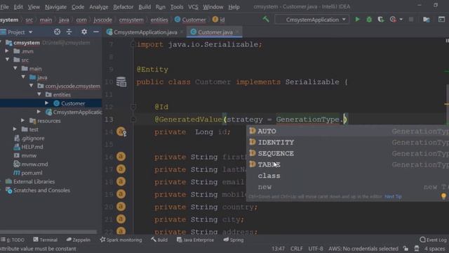 Customer Management System Rest API with Spring Boot+Spring Data JPA + Hibernate + MYSQL Part #1 смотреть онлайн