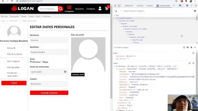 11 - Crea un Ecommerce desde cero: Firebase Storage subir imagen, Perfil, actualizar en tiempo real смотреть онлайн
