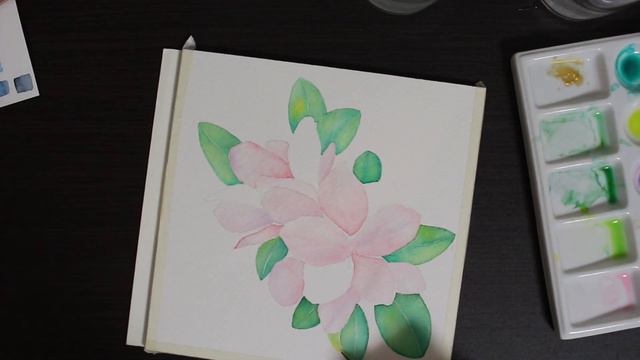 How to Paint Azalea in Watercolor/水彩でつつじを描き方 | Step by Step Tutorial | Irene Chandra Art смотреть онлайн
