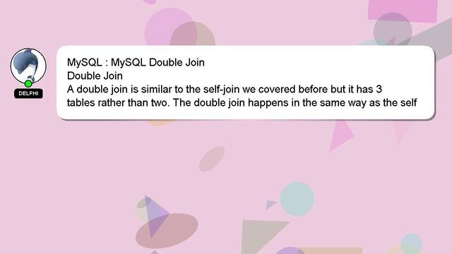 MySQL : MySQL Double Join смотреть онлайн