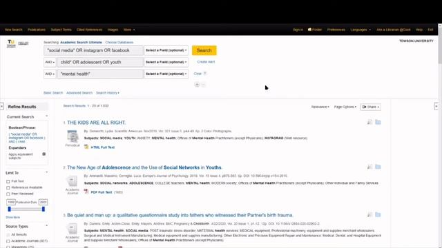 Refine Database Search Results смотреть онлайн