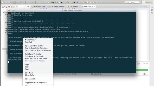 Integrating Jasmine tests to your Maven project смотреть онлайн