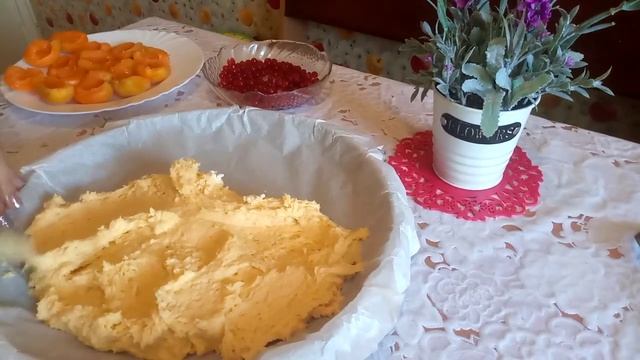 Пирог с абрикосами и красной смородиной ?❤? смотреть онлайн