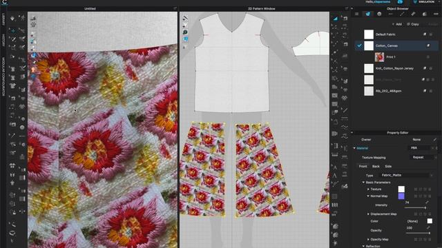 How to Use Normal Map in CLO3D - workflow смотреть онлайн