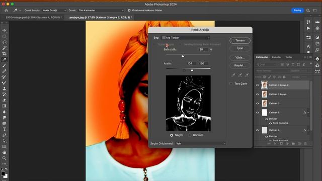 photoshop 1950's efekt смотреть онлайн