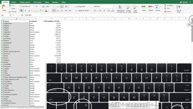 How to select multiple rows/columns off screen in MAC Excel смотреть онлайн