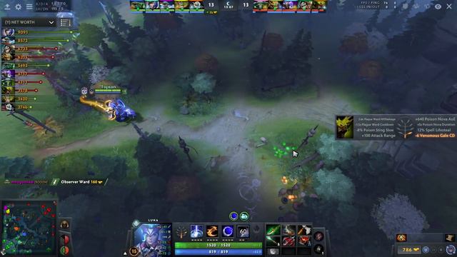 OG.TOPSON LUNA WITH 1100 XPM - DOTA 2 7.29 GAMEPLAY смотреть онлайн