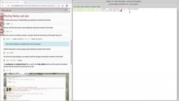 Installing npm on Debian/Ubuntu