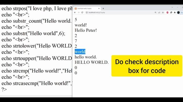 string functions in PHP | array in PHP | Web Application Development Practical | HTML | fybscit смотреть онлайн