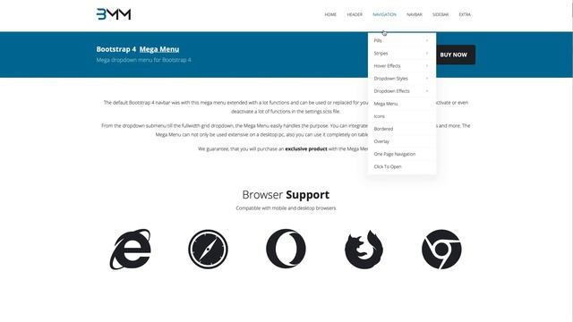 BMM - Bootstrap 4 Mega Menu смотреть онлайн