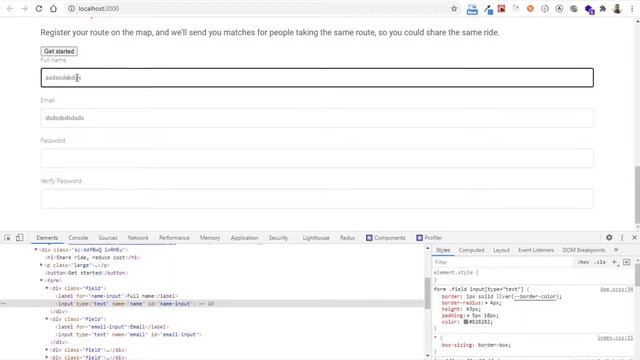 Rideshare app part 8 - Creating the registration form UI with ReactJS смотреть онлайн