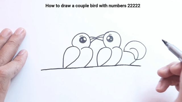 How To Draw 2 Birds From Numbers 22222 Easy смотреть онлайн