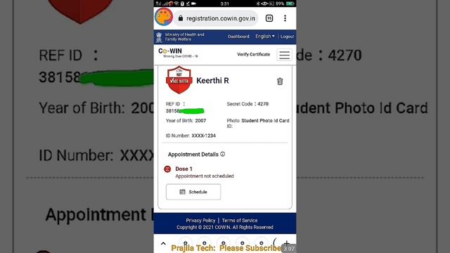 How To Change Photo ID Type And Number For 15-18 in COWIN | How To Delete 15-18 COWIN Registration смотреть онлайн
