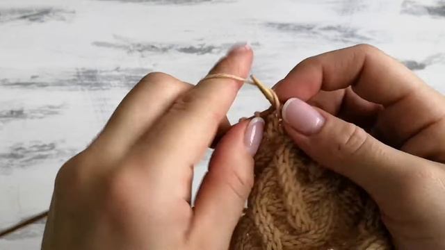 Ажурный узор спицам - Ажурные бордюры из кос с зубчиками. смотреть онлайн
