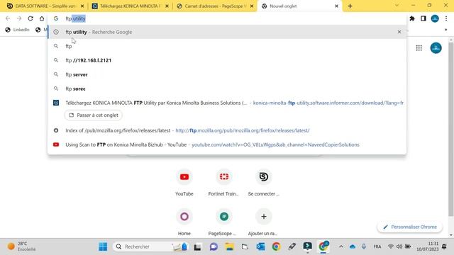 SCANNER UN DOCUMENT AVEC KONICA MINOLTA C224E SUR WINDOWS 11 PROFESSIONNEL EN UTILISANT LE MODE FTP смотреть онлайн