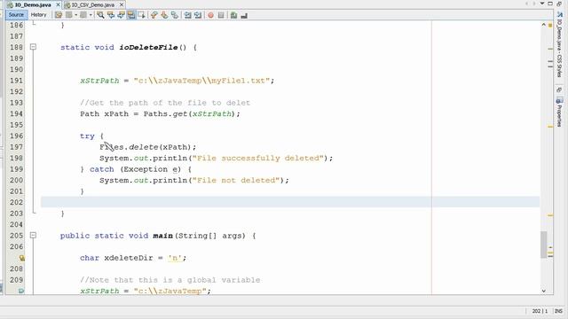 Java - Delete A Text File смотреть онлайн