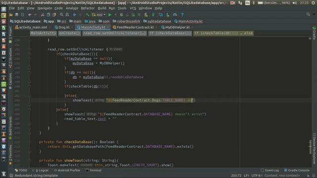 Android Kotlin Usage Tutorial #101 - SQLite - read one row, all row смотреть онлайн