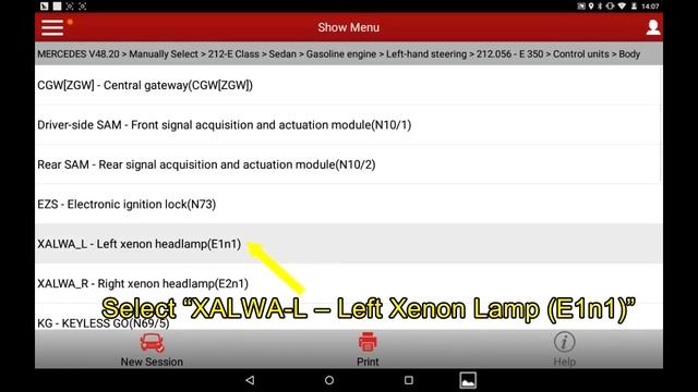 Mercedes Benz serie E chasis 212, 207 Codificación de faros смотреть онлайн